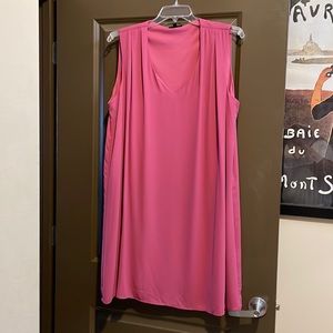 V-Neck Sleeveless Dress - 1X
